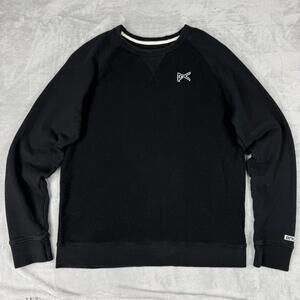 Anon Burton Black Crewneck Sweatshirt Men Size Medium Snowboard Ski Fleece Relax